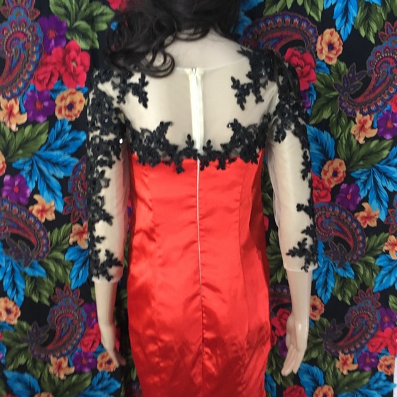 NEW WOMEN’S LONG DRESS SUNVARY Flower Evening Dress Long MAXI WOMENS SIZE LARGE - Picture 5 of 7